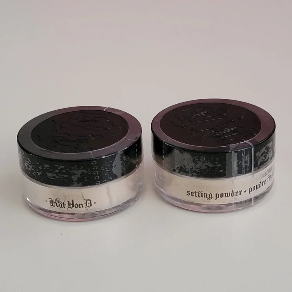 2 Kat Von D Mini Loose Setting Powder Translucent NEW Sealed Set of 2